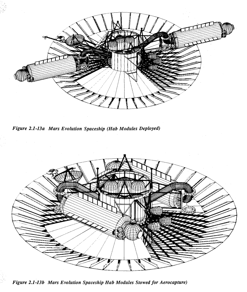 The Manned Mars System Study from 1990 has plenty of fascinating ...