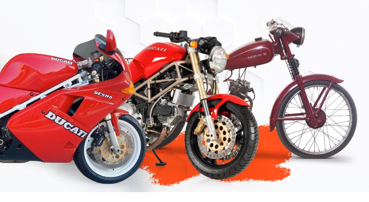Moto_History's tweet photo. Ducati through the decades! The brand went from being a small commuter based company to becomming a world leader in motorcycles. #ducati #italianmotorcycles #sportbikes #motorcycletechnology #allthingsmotorcycle #motorcycleenthusiast #motorcycledesign https://t.co/GbHGSy58Wj