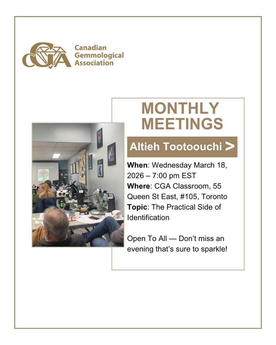 Canadian Gemmological Association tweet media