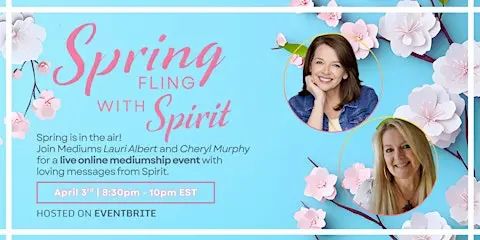 mediumcheryl's tweet photo. 🌸 Spring Messages from Spirit – April 3rd

✨ Early Bird tickets are available now, but ending soon.

Reserve your seat:
https://t.co/XTsTqodigj

#MessagesFromSpirit #Mediumship #LifeAfterDeath #SpiritualHealing #SpringEvent https://t.co/vSn2rrzfZE
