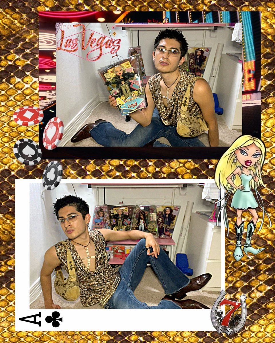 munekitos's tweet photo. cloe and I welcome u to fabulous las vegas!☆○o🎲♠️ https://t.co/lbK2YqtxdW