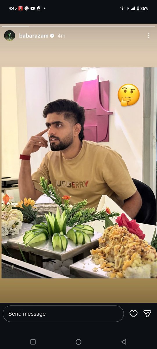 AwARa_12's tweet photo. Ye bobby ko kya ho gya h🤔
Babar azam insta story 
#BabarAzam https://t.co/lEohUewrxG
