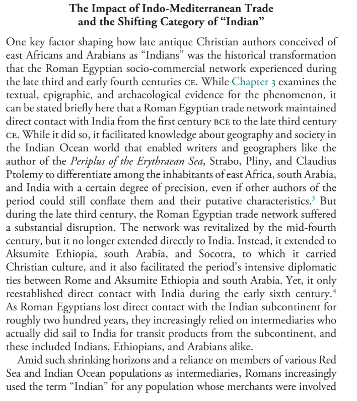 Hanjo134's tweet photo. @draingangadulis Nope. I'm not saying this to defend the other guy or something, its just something that I read while reading on aksumite history. Even in late antiquity, aksumites were sometimes referred to as Indians. https://t.co/1zB22sy6IV