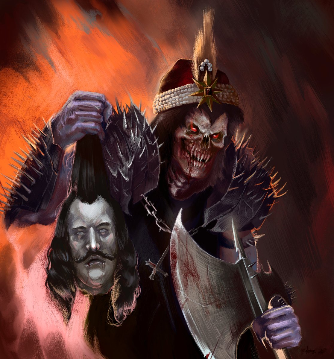 To have a curse.

TRANSILVANIAN NIGHTMARE.

#fanart #dracula #undead #metal