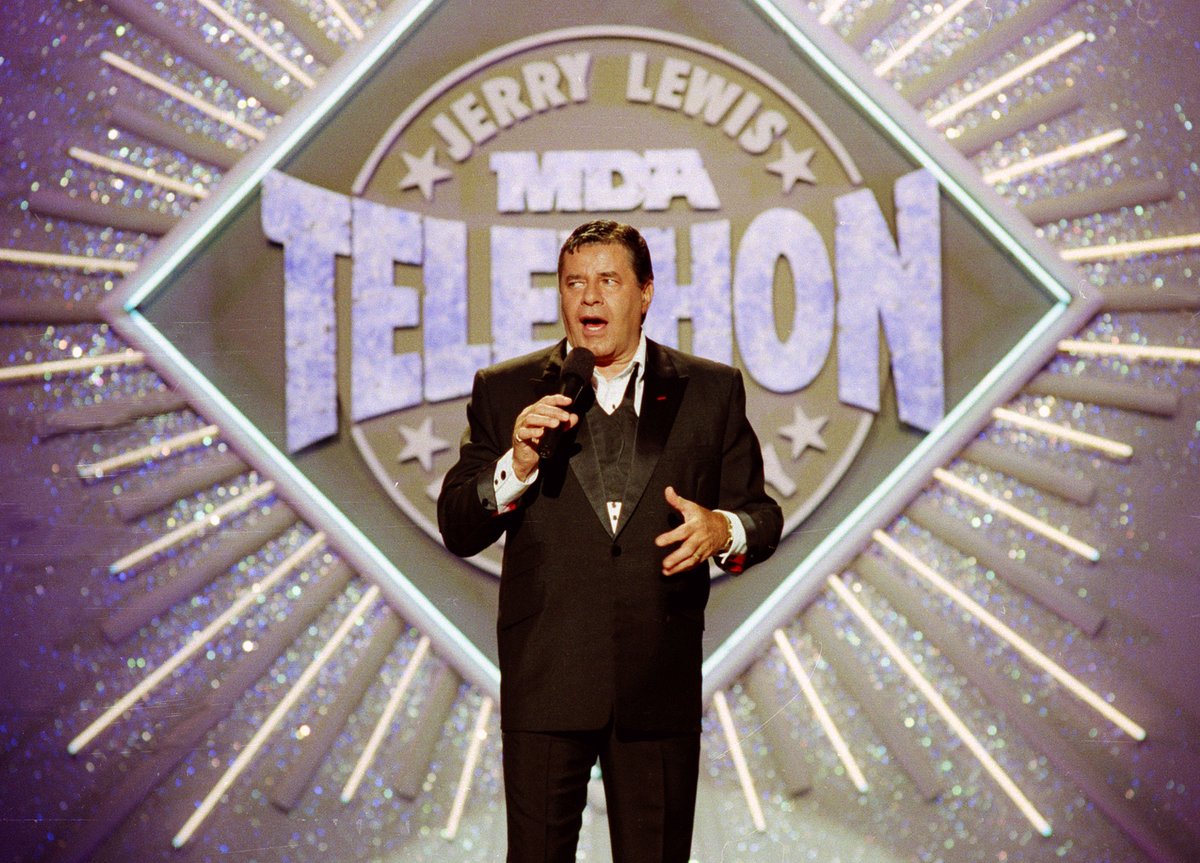 parkerandtheman's tweet photo. Jerry Lewis was born March 16, 1926. 100 YEARS AG0. He died 2017 but on his 100th birthday, I wanna say again it was my H0N0R to have spent couple decades co-hosting the #Detroit version of his #MDATelethon. Raising $$$ for those great kids and families--- Jerry`s love legacy! https://t.co/Ll1Z2SpYzi