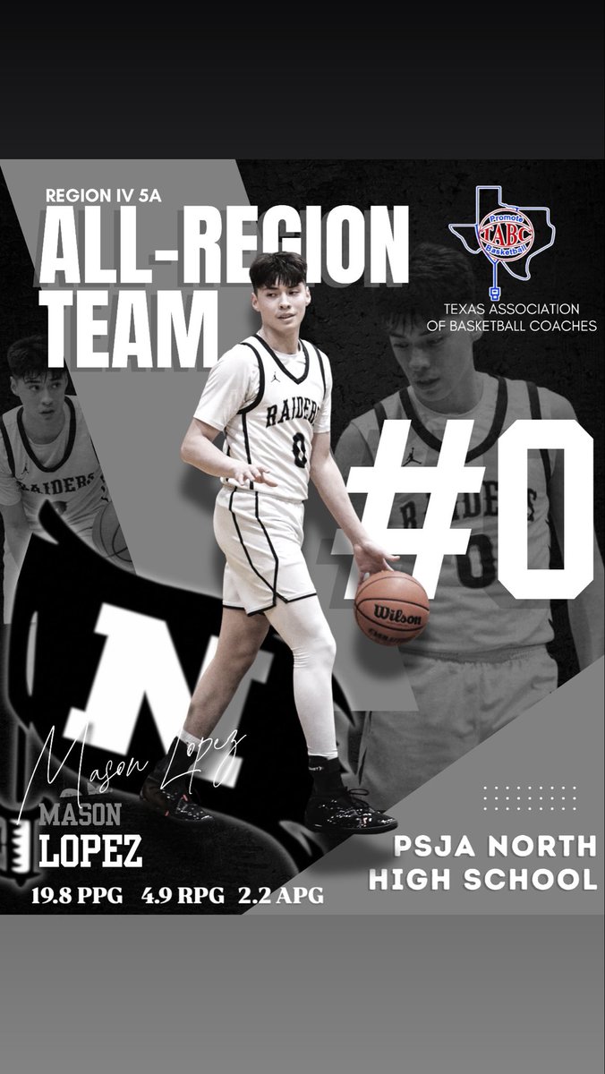 MasonJLopez's tweet photo. 💥REGION IV 5A
ALL-REGION TEAM💥

19.8 PPG 
4.9 RPG 
2.2 APG

@UC_Exposure 
@RomeoDeLaGarza 
@stxbandits https://t.co/7fekrOXGQa