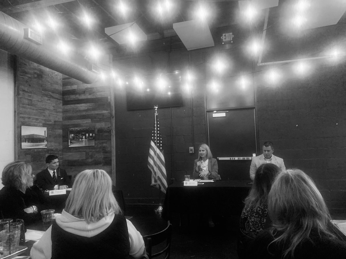 <a href="/leahcferretti/">Leah Ferretti</a> was kicking butttt tonight in Tupelo — she’s a freedom fighter for school choice 💪🏻
