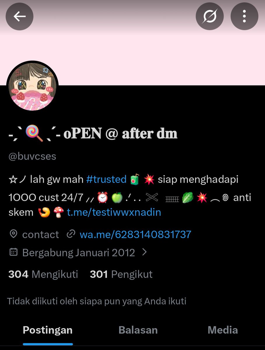 SCOo 🦂 LIST PENIPU #ZONAUANG tweet media