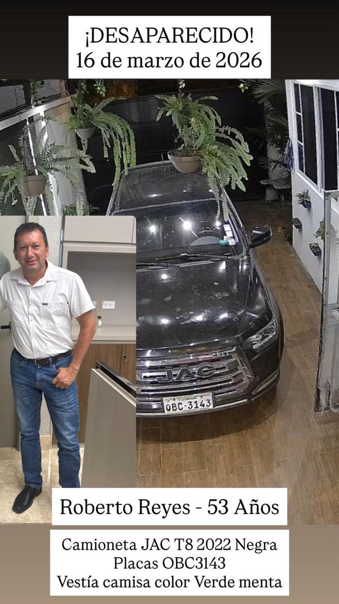 Secuestrado 
Ayudemos a encontrarlo
Es un amigo del Colegio