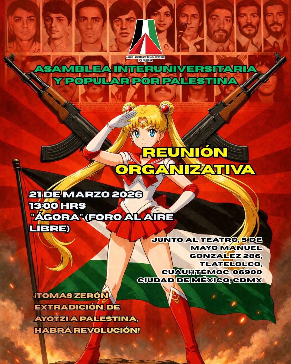 Asamblea Interuniversitaria y Popular x Palestina tweet media