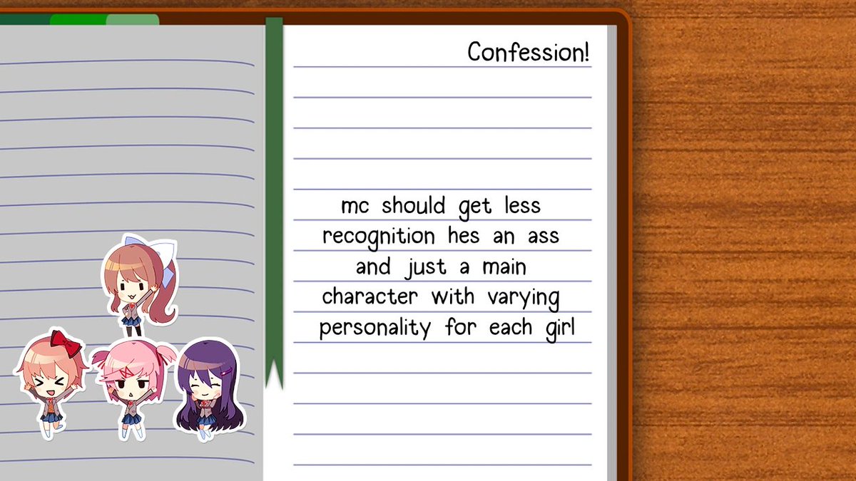 Doki Doki Literature Club Confessions tweet media