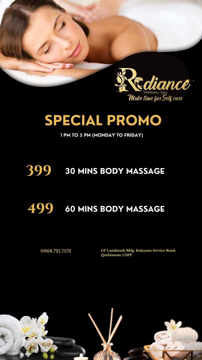 Radiance Spa - San Fernando, Pampanga tweet media