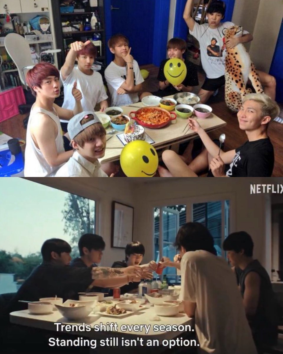 still eating together