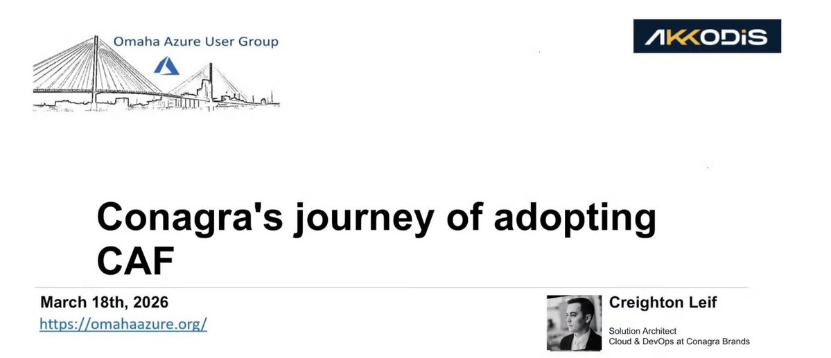 Omaha Azure User Group tweet media