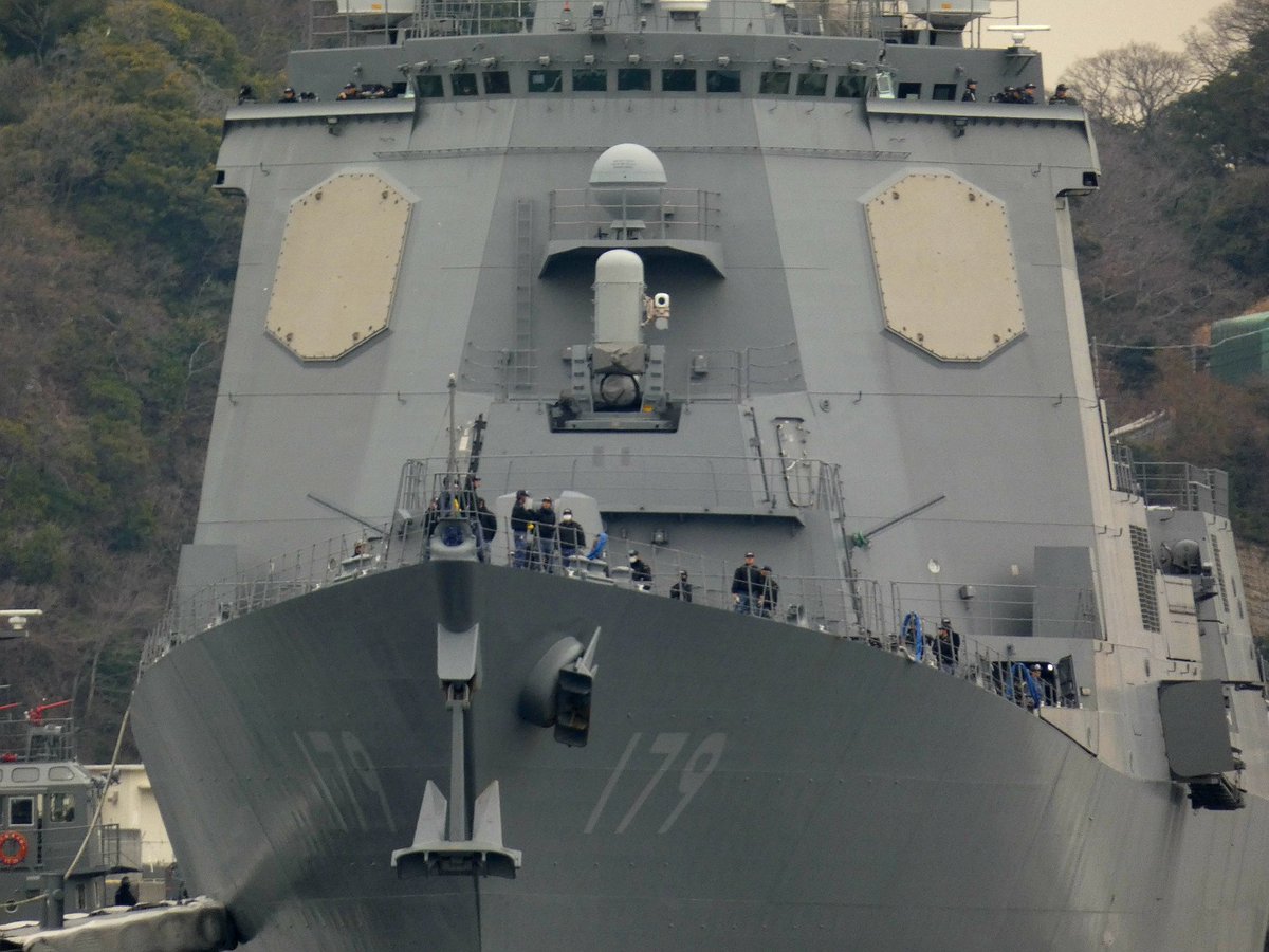 護衛艦「まや（JS Maya, DDG-179）」久しぶりに母港、横須賀に戻ってきて、吉倉1に接岸しました。お疲れさまでした。