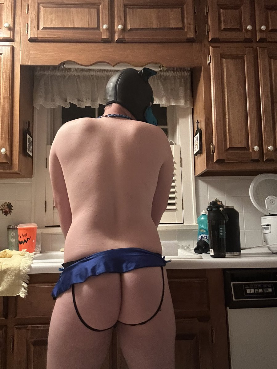 PupMako7's tweet photo. Just your puppy girl cleaning up after dinner 🍽️ https://t.co/Diu7nzWjil