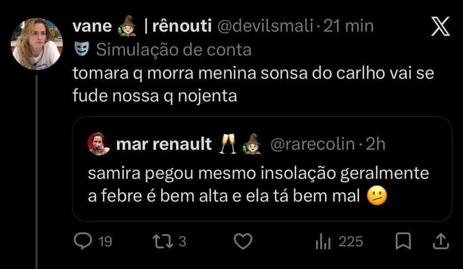 não sustentou o apavoro que levou e apagou o tweet espero que a ana tenha conhecimento que parte da torcida dela é podre e desumana.