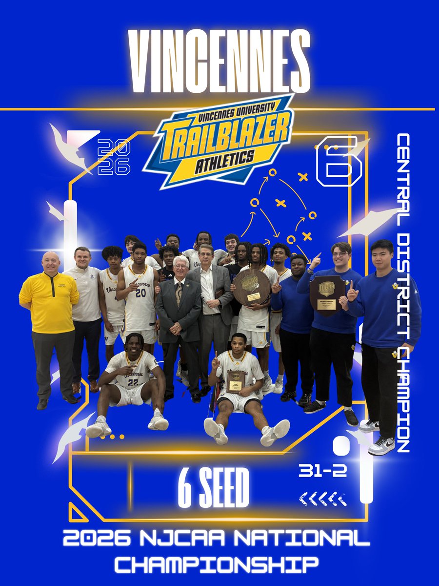 NJCAA_XXIV's tweet image. 🔥 WELCOME TO MARCH. TRAILBLAZERS ARE DANCING 🔥

Vincennes 6️⃣ seed

#NJCAA | #RegionXXIV | #BuildingAthletsBuildingLeaders