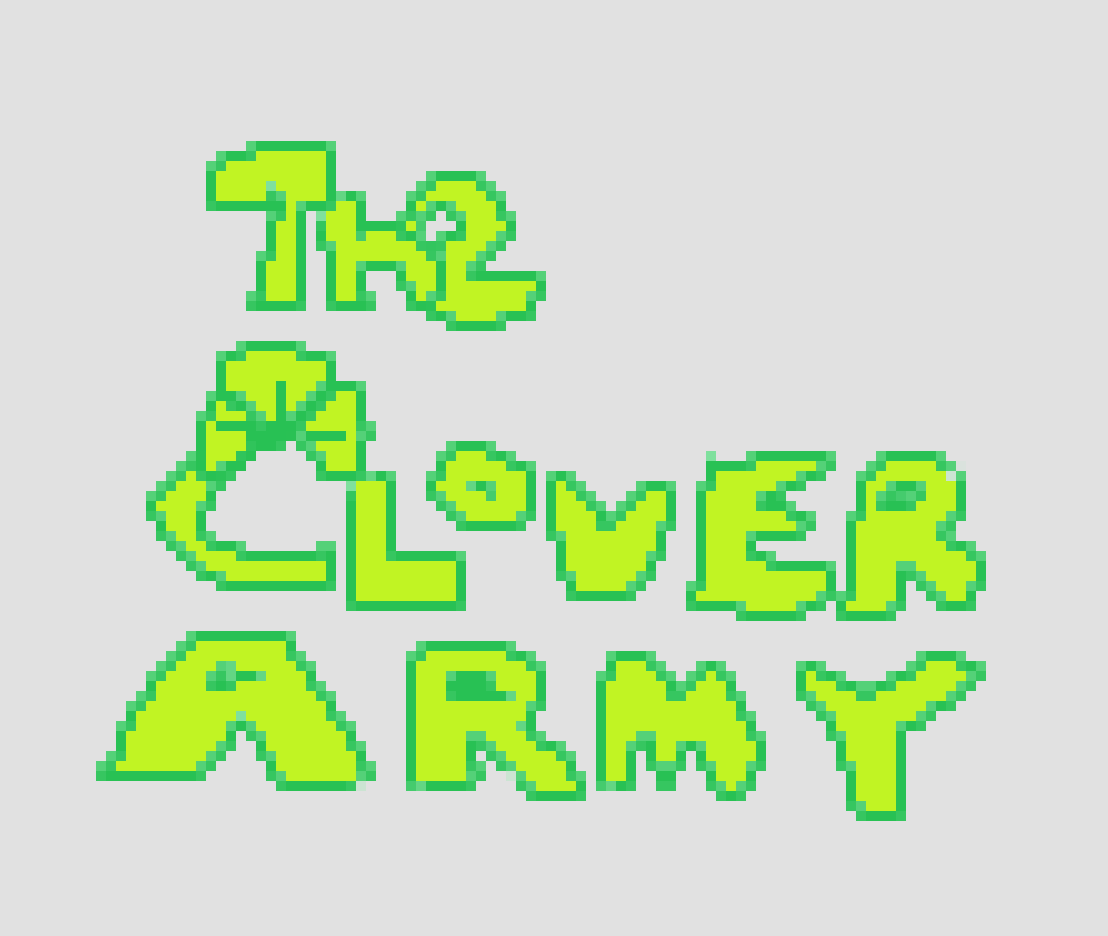 its_so_clover's tweet photo. @CloverIsJustice @ALuckyCl0ver @fuckass_clover @Prideful_Deputy @ThatGoldenToad @made0fatoms quick logo i made in ms pain in like 2 minutes https://t.co/ygzdCuZSFq