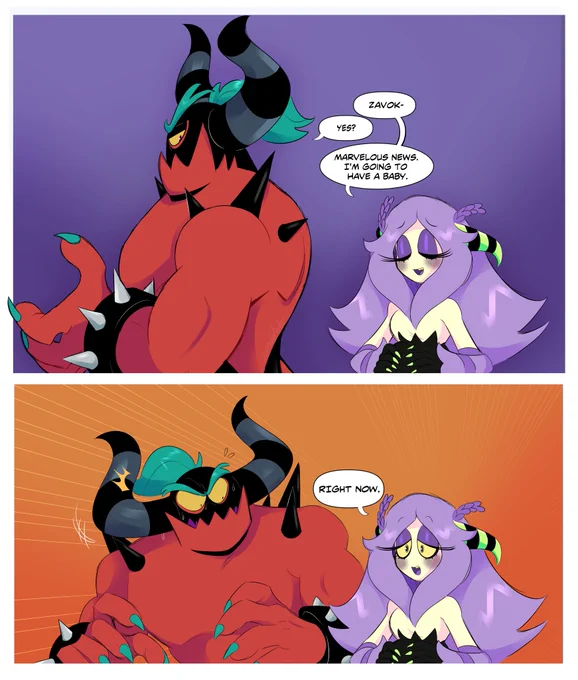 Zavok was in the middle of talking to the others probably.

#SonicTheHedgehog #sonicfanart #selfship 