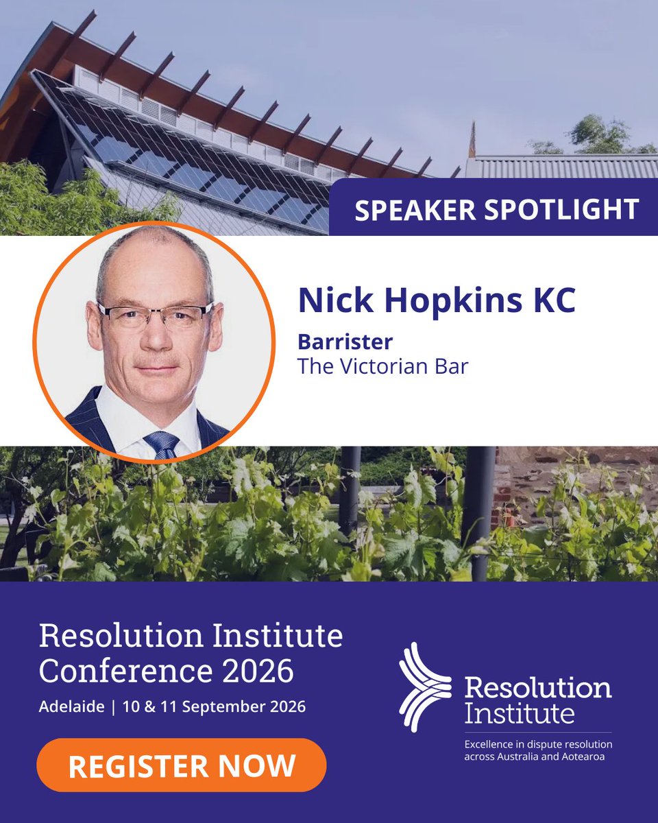Resolution Institute - dispute resolvers tweet media