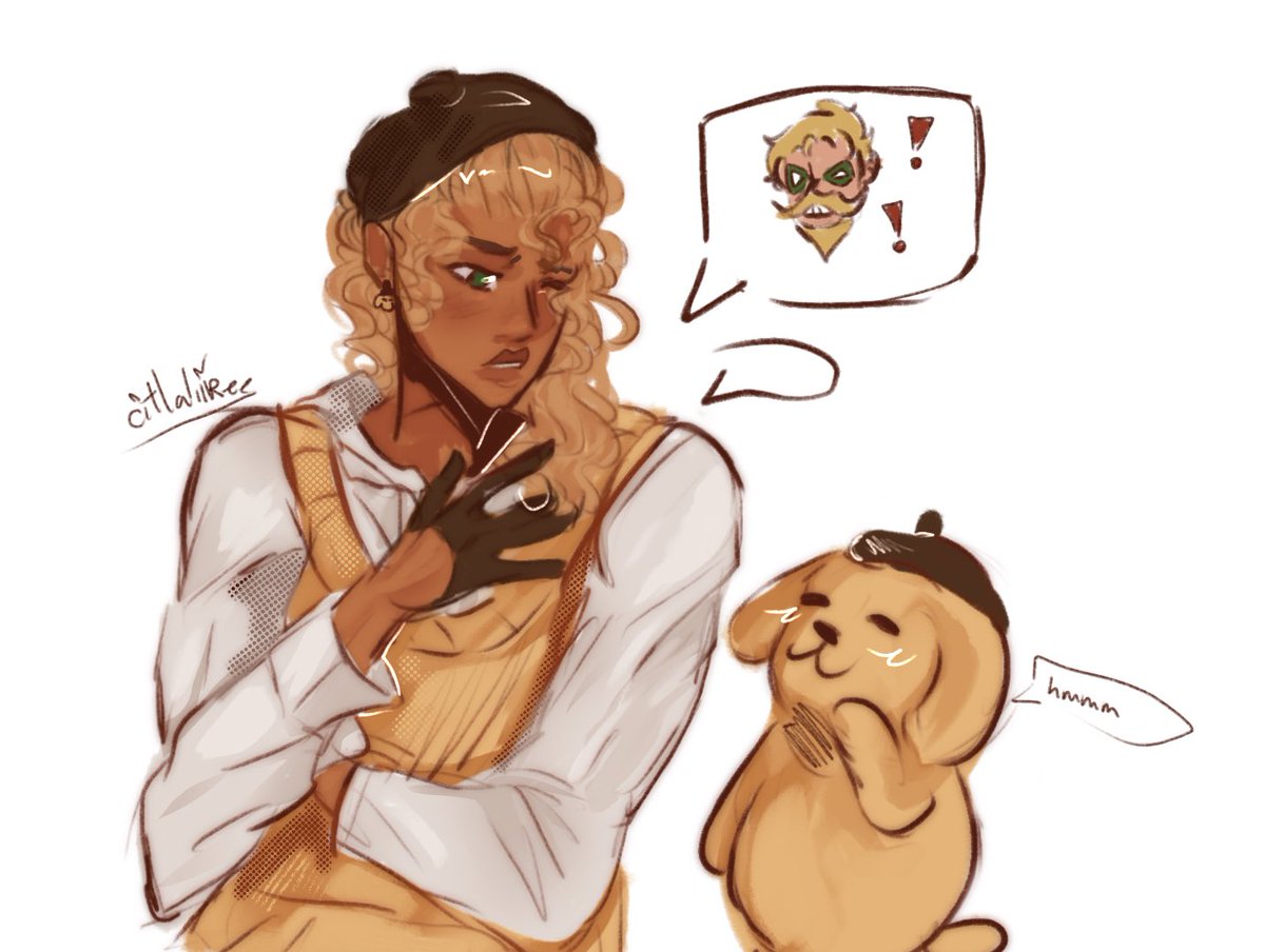 citlaliiree's tweet image. mia and pompompurin doodle!! shes ranting.. :3

#miadearden #speedy #greenarrow