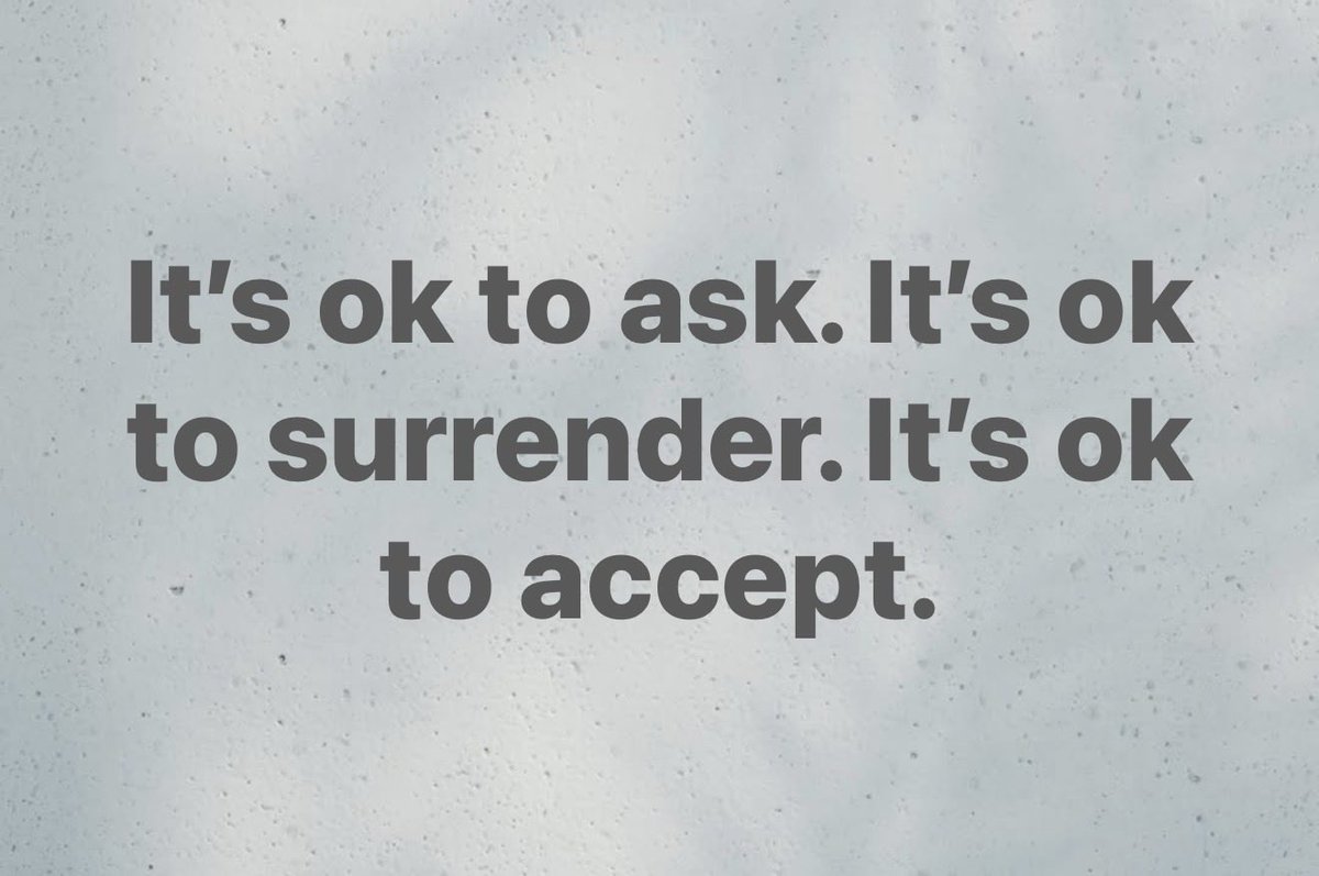 JohnCDavisMusic's tweet image. It’s ok to ask. It’s ok to surrender. It’s ok to accept. 🙏🏻 #JoyTrain #hope #healing #accept #surrender #mindful #spiritual #monday
