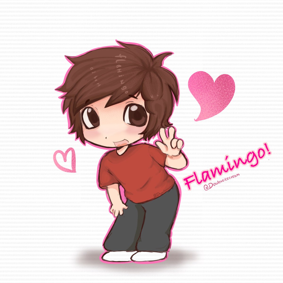 douloveicecream's tweet image. Blah quick reupload, albert !! #flamtwt #flamingo ill be doing Dani next