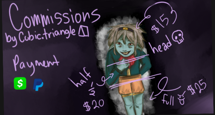 meloncat151's tweet photo. Wanted to start opening commissions to save up for a gifts for my family and friends. Im not the best artist, but I will defiantly try my best. Dm and follow if instrested. #commissionwork #smallartist https://t.co/vPSLqvDBBl