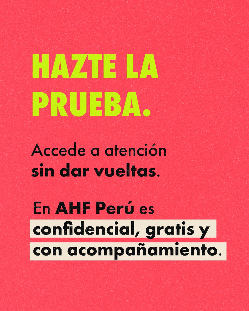 AHF_PERU's tweet photo. Informarse, realizarse la prueba de VIH y conocer las opciones de prevención y tratamiento puede ayudar a vivir la sexualidad con más tranquilidad. 🧠💬 https://t.co/G2CMvpzTXI