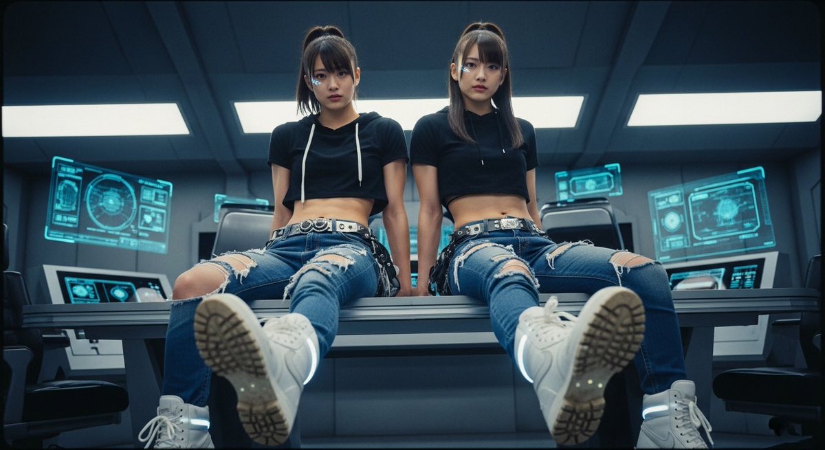 LastLoserDH's tweet image. The Lieutenants #2 

The rank with the most admirers in the entire force - combatants here often have not only boyfriends but girlfriends too. The cute ones become Second Lieutenants, while the cool ones skip Sergeant and go straight to First Lieutenant. 
#cyberpunk #denim