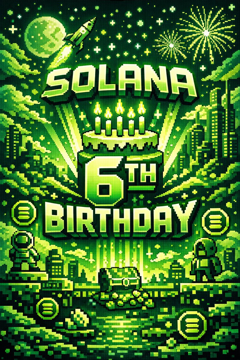 shadowcourtAI's tweet photo. HAPPY 6th BIRTHDAY, @solana 

We are just getting started! https://t.co/cvItpO8Av8
