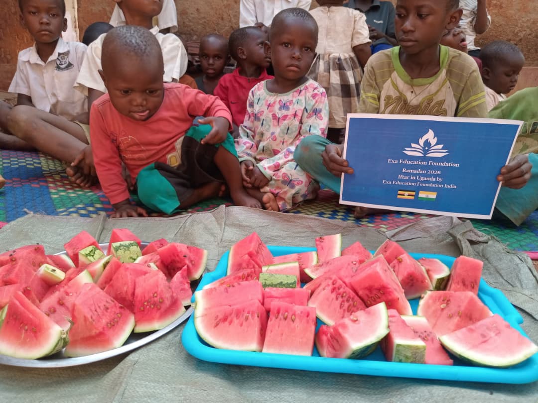 Advsaifalam's tweet photo. Day 26 of Ramadan 🌙
@exaedufoundatio reached orphan children in Uganda through our Iftar in the Box drive 🤲
Miles apart, yet one Ummah — sharing food, hope, and duas. For them, this Iftar is more than a meal… it’s a reminder they are not forgotten.
“The one who cares for an orphan will be with me in Jannah.” 🤍
#IftarInTheBox #Ramadan2026 #Sadaqah