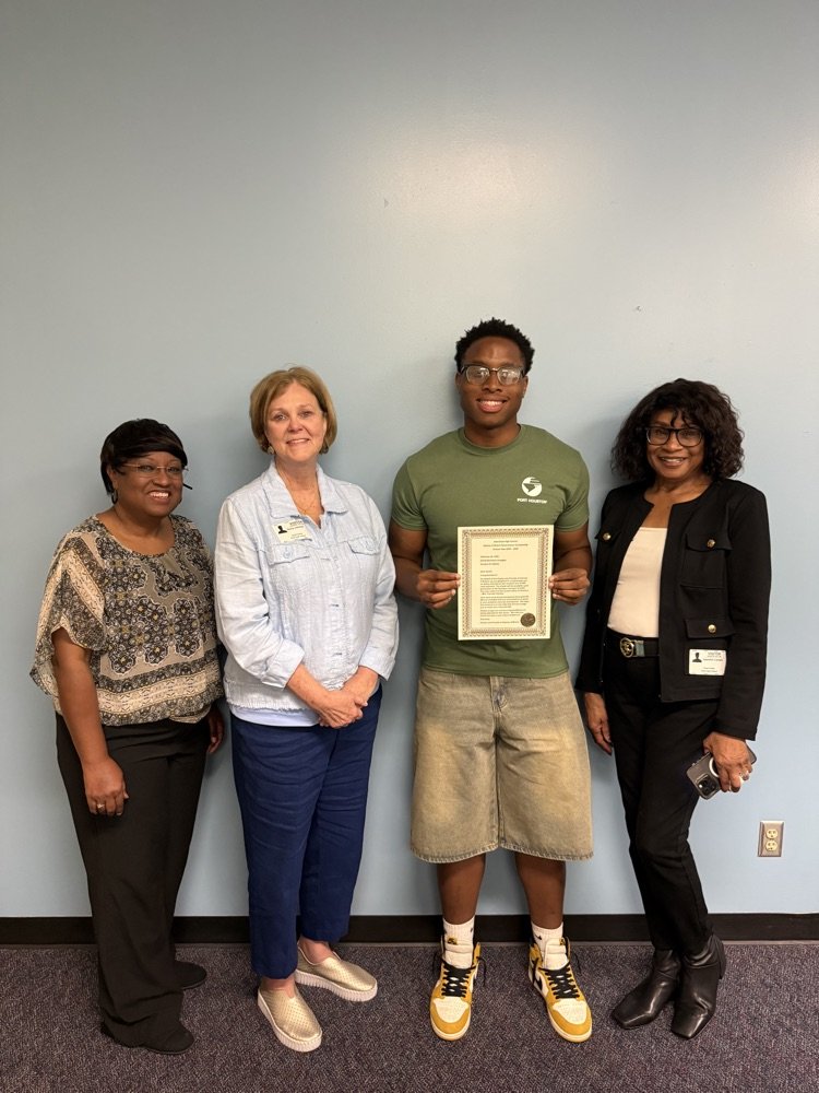 ElsikHighSchool's tweet image. Congratulations to Jayveion, David, Braylon, and Lluvia on earning the Sammy O’Brient Scholarship! Your hard work and commitment to excellence have paid off. We are proud of you! #RamPride