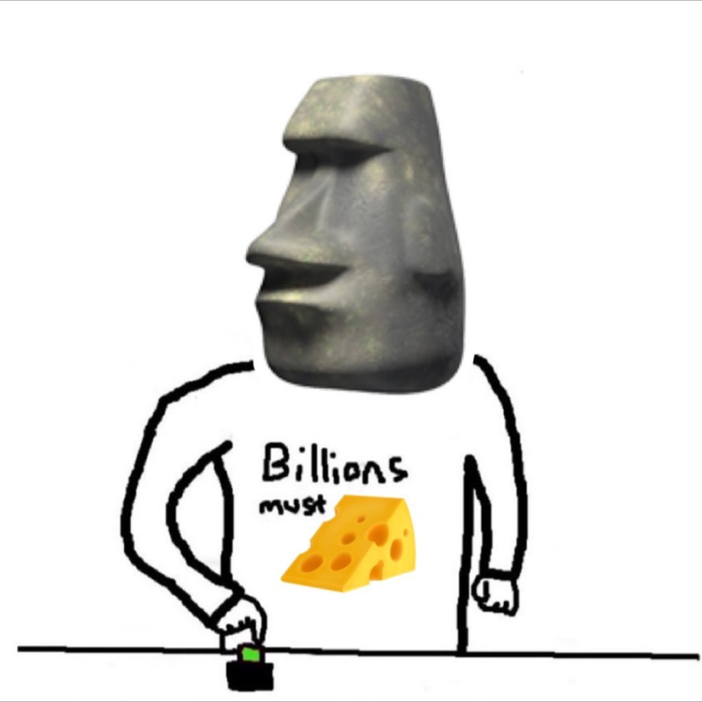 Ergotsalad's tweet photo. $MOAI x $CHEESE WORLD ORDER 🛸🧀🗿 https://t.co/UKnx1V7kUA