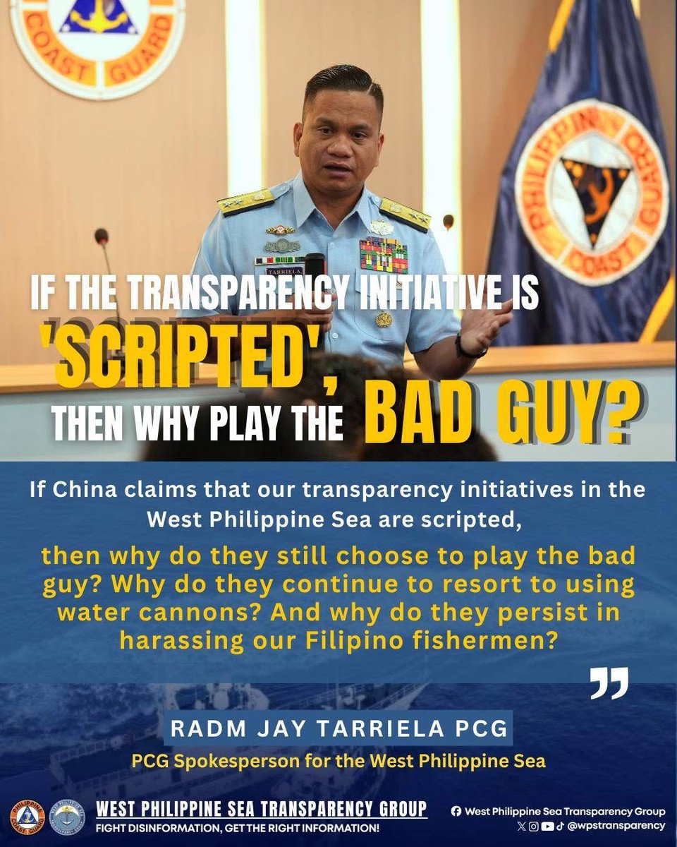West Philippine Sea Transparency Group tweet media