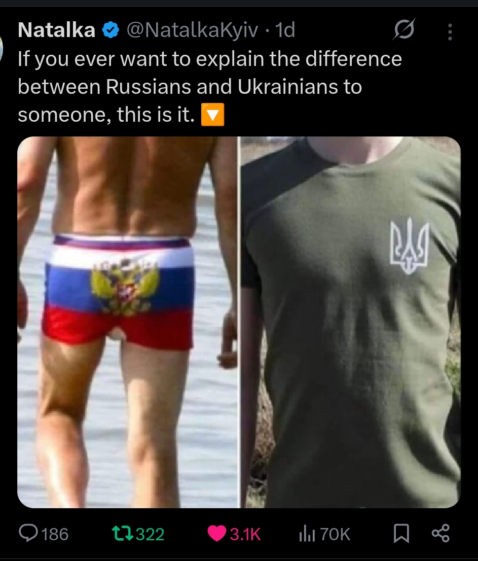 Lukas_Dreams's tweet image. 1/2
I've been asked many times,what looks like #naZi ruZZian life?Very simplistic,no money,moonshine,occasionally hunger,moonshine,no smoke,regular stealing (to survive requirement),bitter &amp;amp; hate to anyone richer.#ruZZia population in 1900 133million,2022 145mill.(not anymore).