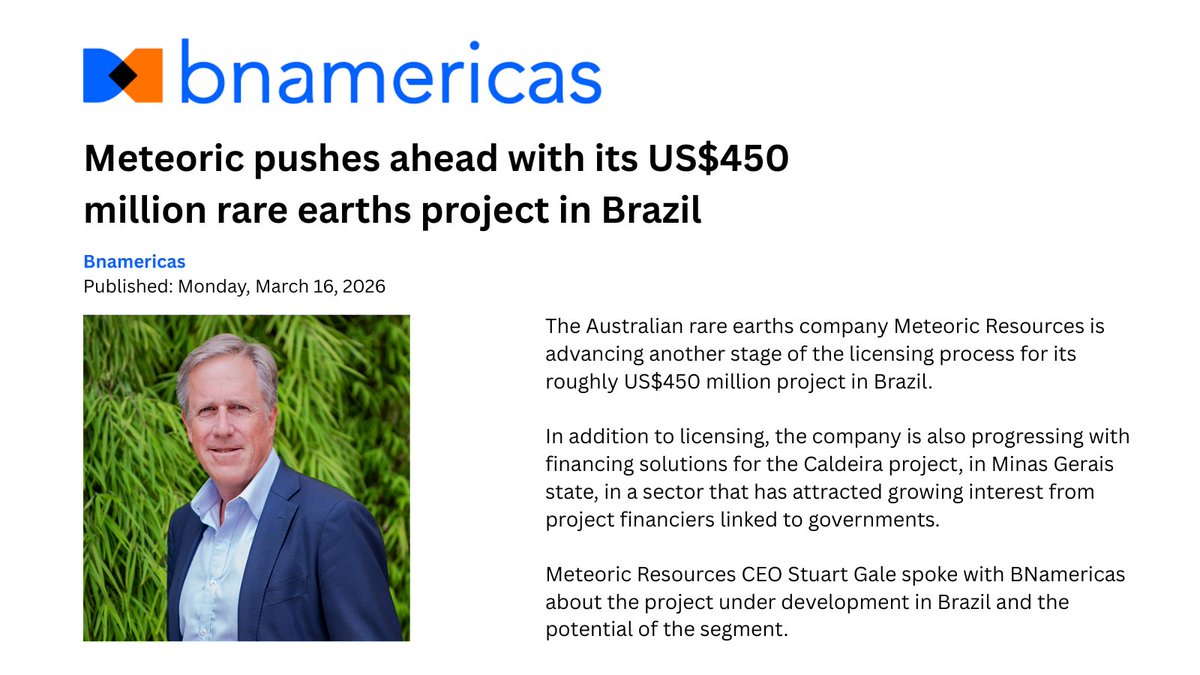 Meteoric Resources tweet media