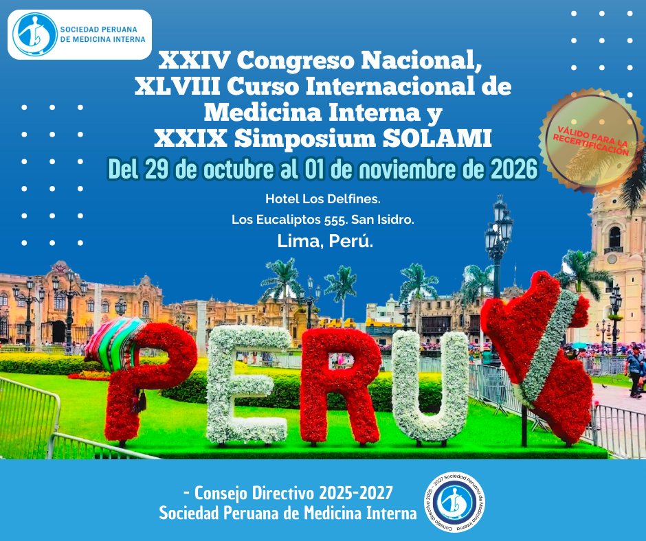 Sociedad Peruana de Medicina Interna tweet media