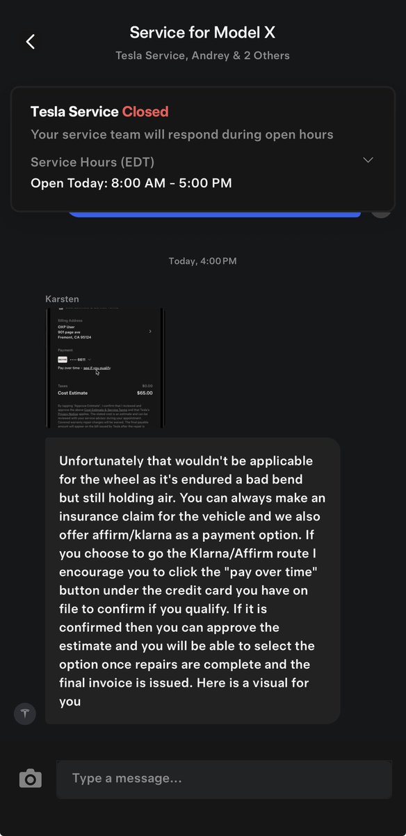 Andreypslima's tweet image. Bought new @Tesla Model X in Dec 2025. Hit pothole on supervised FSD—suspension blown, $5,400 repair. Warranty/goodwill denied after manager review. I was attentive but couldn’t react. Love Tesla, but this hurts on a 3-mo old car. @elonmusk @Tesla, any help? #Tesla #ModelX #FSD