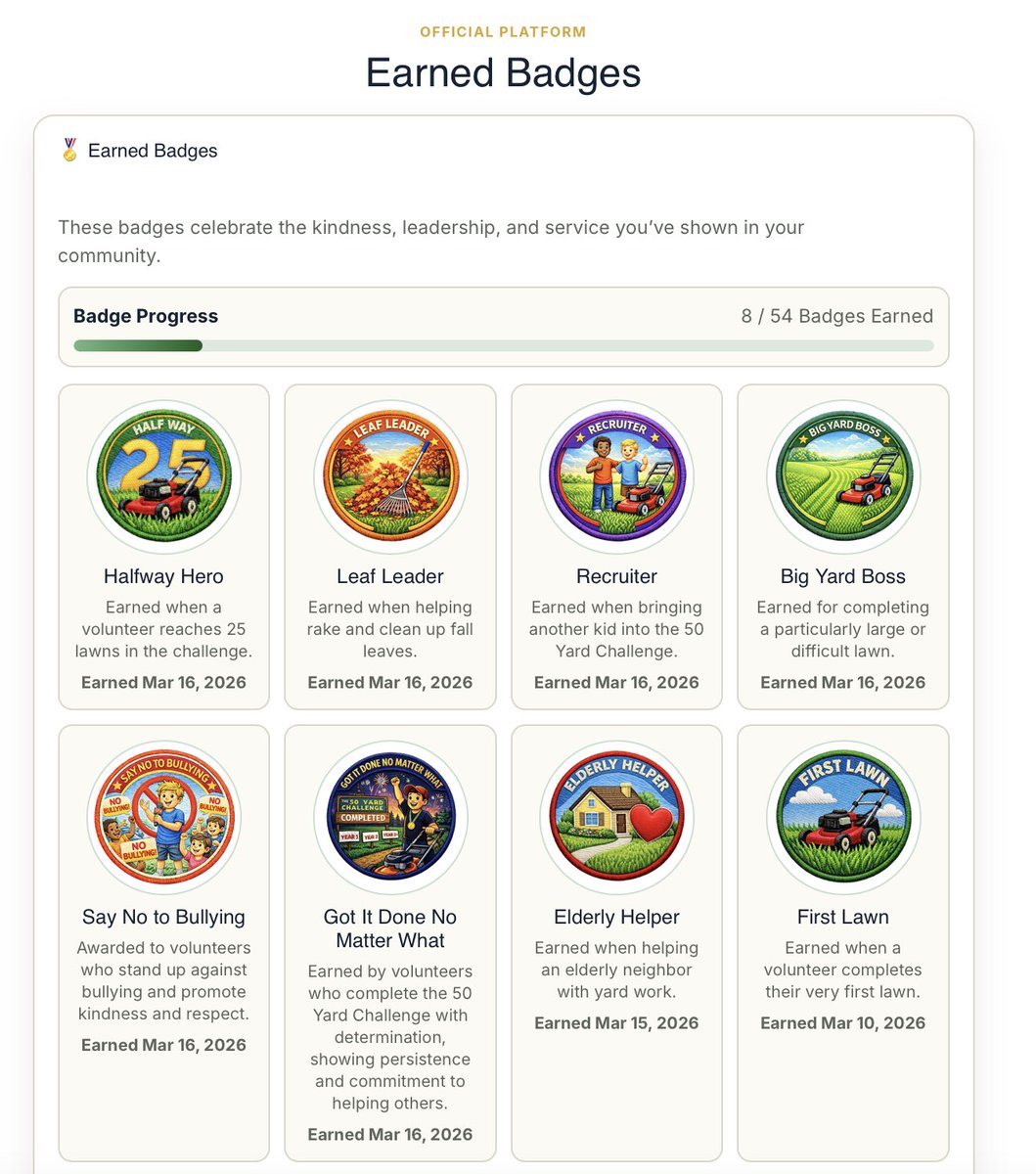 For the past two weeks, I’ve been hard at work developing a brand-new app for the kids in our program. The app will allow them to submit photos of each lawn they complete, track their progress, and see an in-app leaderboard featuring the top 10 kids submitting lawns. A little