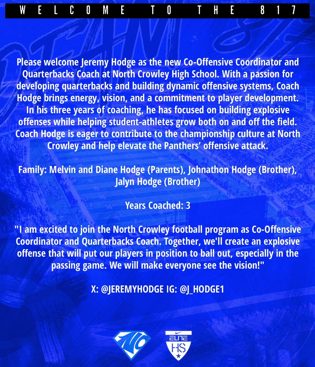 North Crowley Football tweet media