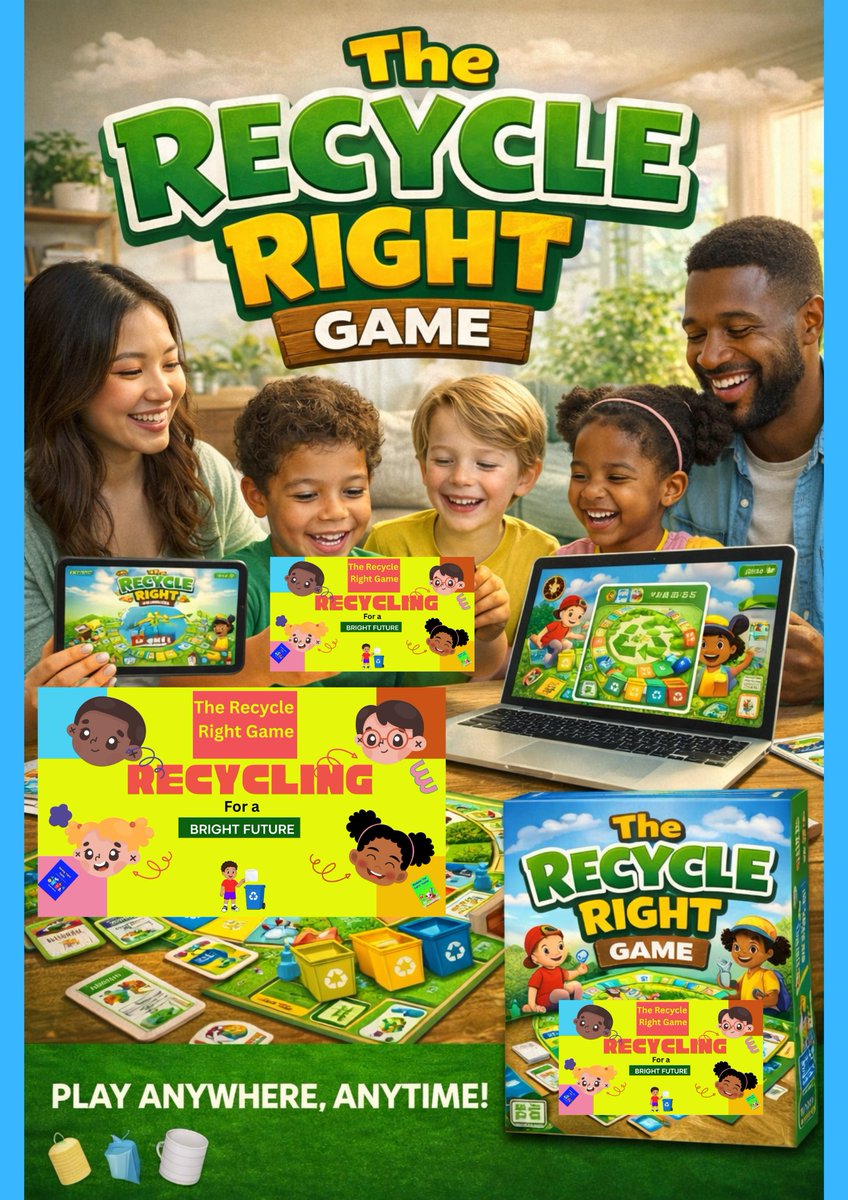 FunWritings's tweet image. #recycling #digitalgame #game #familyfun #recycle #greenfuture #greenliving #ecogame

Play The Recycle Right Game and win in many ways
as you get ready to see brighter days
website : funwritings.com
game: funwritings.gumroad.com/l/hnnghf