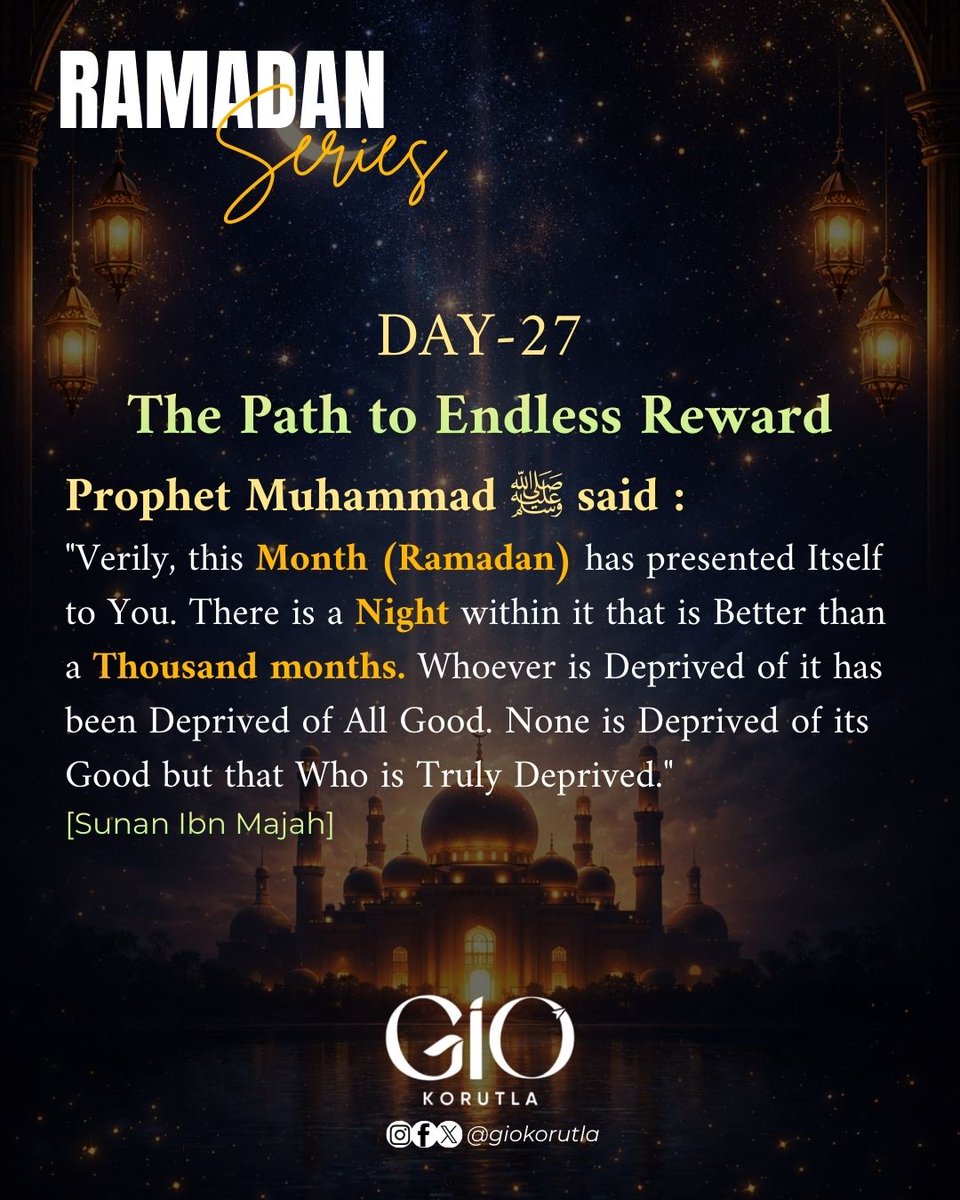 Ramadan Series 
Day - 27 

<a href="/GIOTelangana/">GIO Telangana</a>
#RamadanSeries #Ramadan #GIOKorutla #GIOTelangana #GirlsIslamicOrganisation