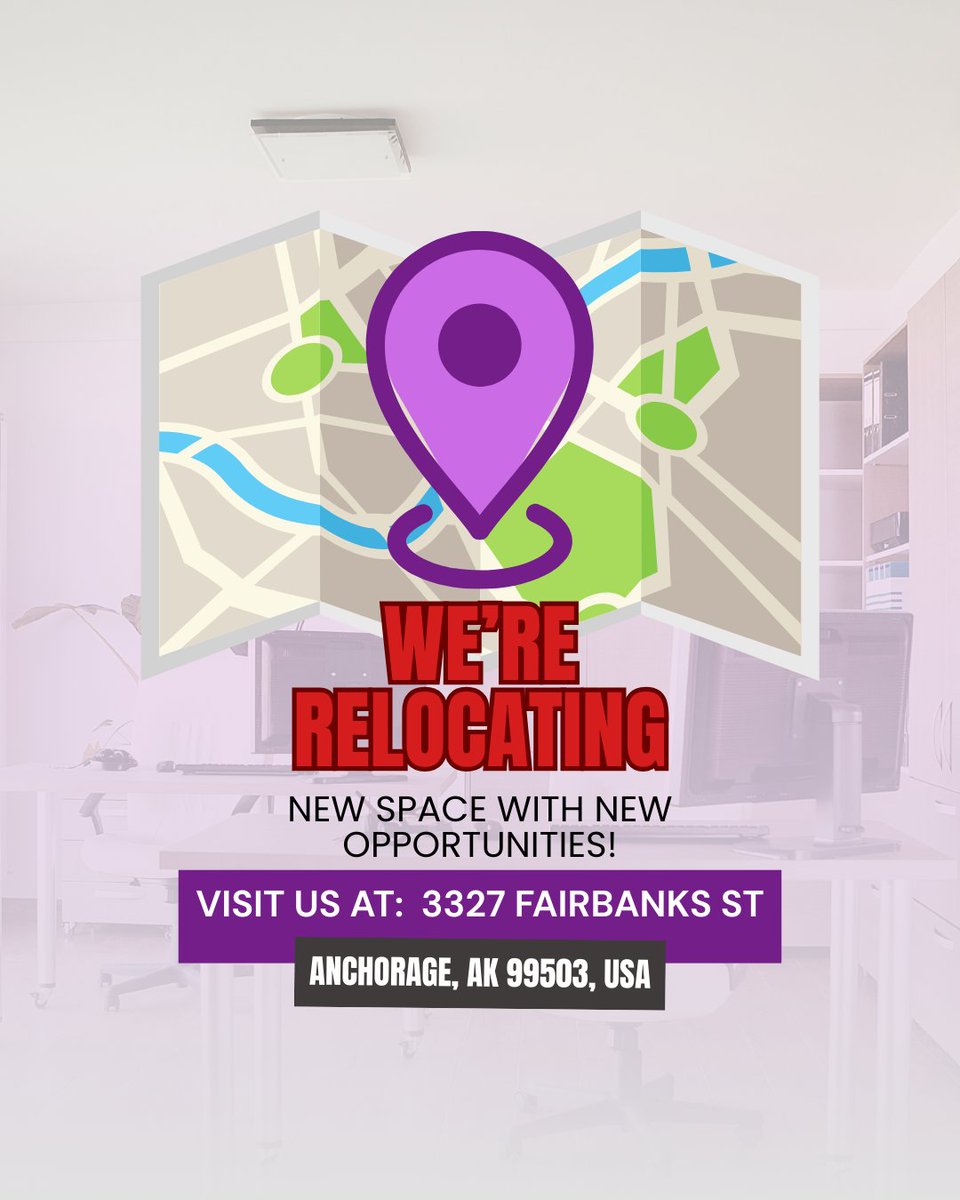 OfficeTlc's tweet photo. Here are our new office locations in Fairbanks and Anchorage! Visit Us! https://t.co/ZcH3uKrChs