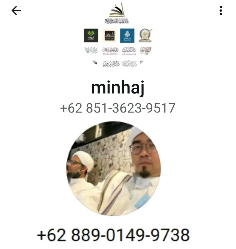 Hati2 2 Nomor ini melakukan penipuan dg menjual kitab2 murah, disinyalir mereka adalah HABIB