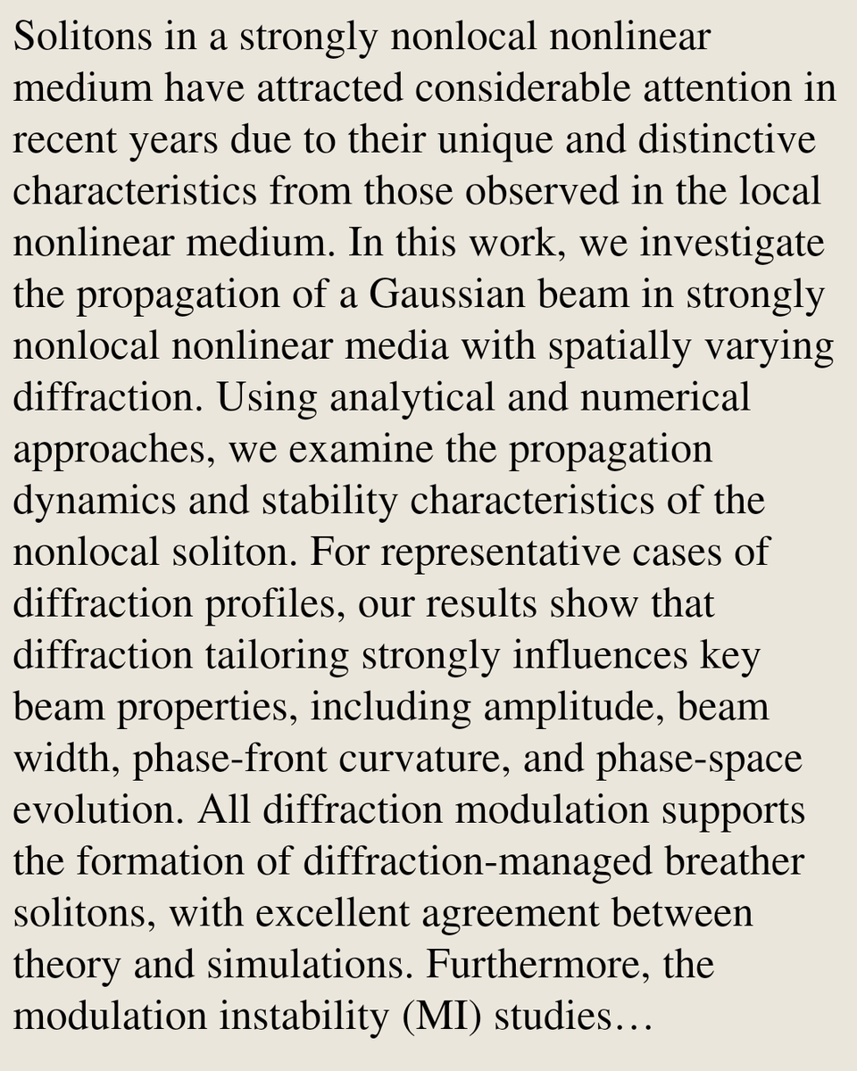 Nonlinear Sciences tweet media