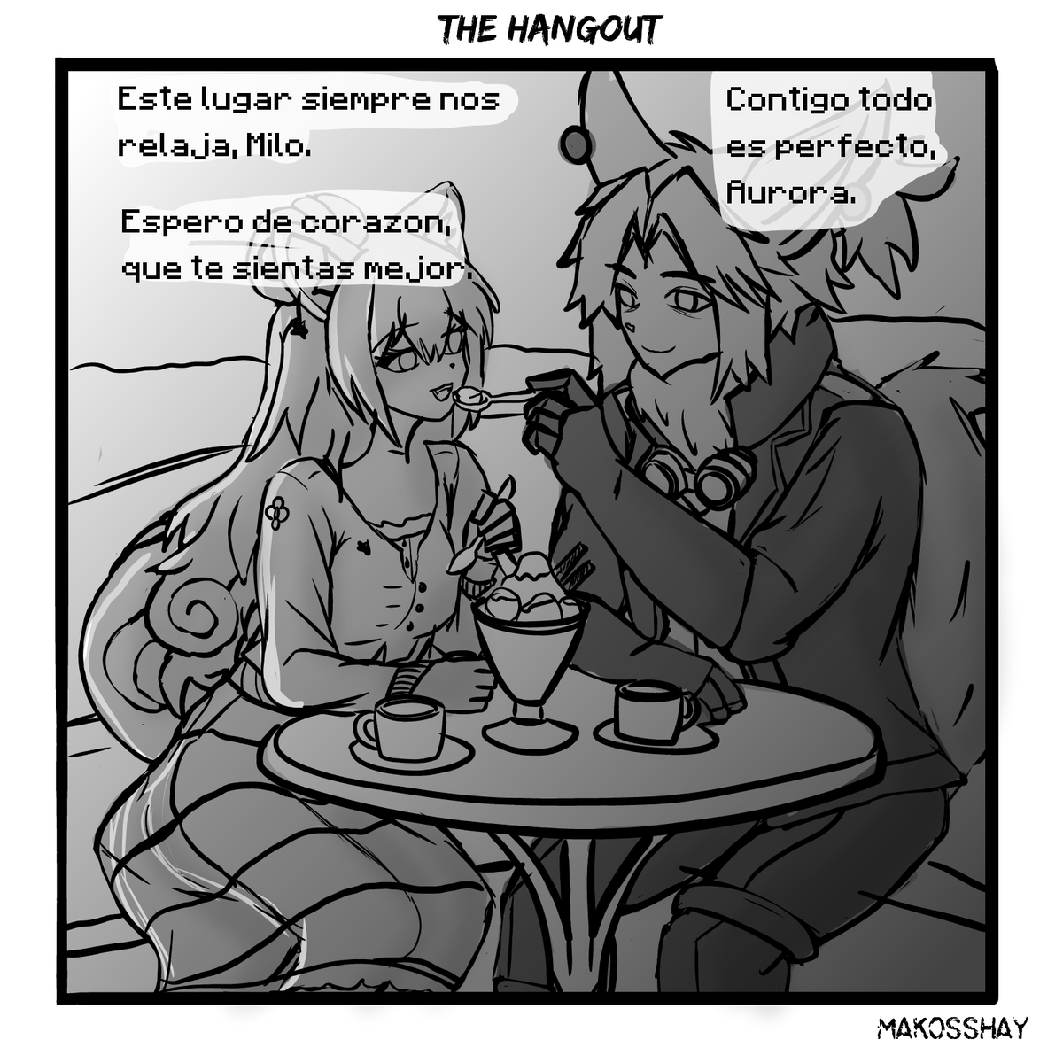 makosshay's tweet photo. Comic: The Hangout #24 #Eevee #Pokemon #Comic #Jolteon #Vulpix #Flareon #Furry #Gijinka #Kemonomimi #Makossay #drawing #blackandwhite #Eeveelution #Eeveelutions #Hangout #Art #Comic #manga #Icecream https://t.co/EfnLHzLT8O