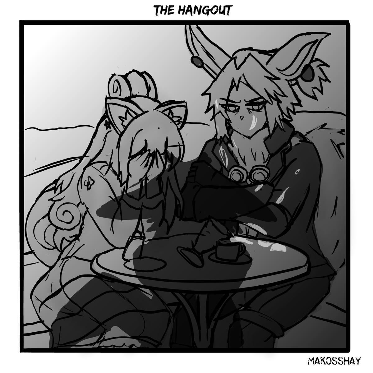 makosshay's tweet photo. Comic: The Hangout #24 #Eevee #Pokemon #Comic #Jolteon #Vulpix #Flareon #Furry #Gijinka #Kemonomimi #Makossay #drawing #blackandwhite #Eeveelution #Eeveelutions #Hangout #Art #Comic #manga #Icecream https://t.co/EfnLHzLT8O