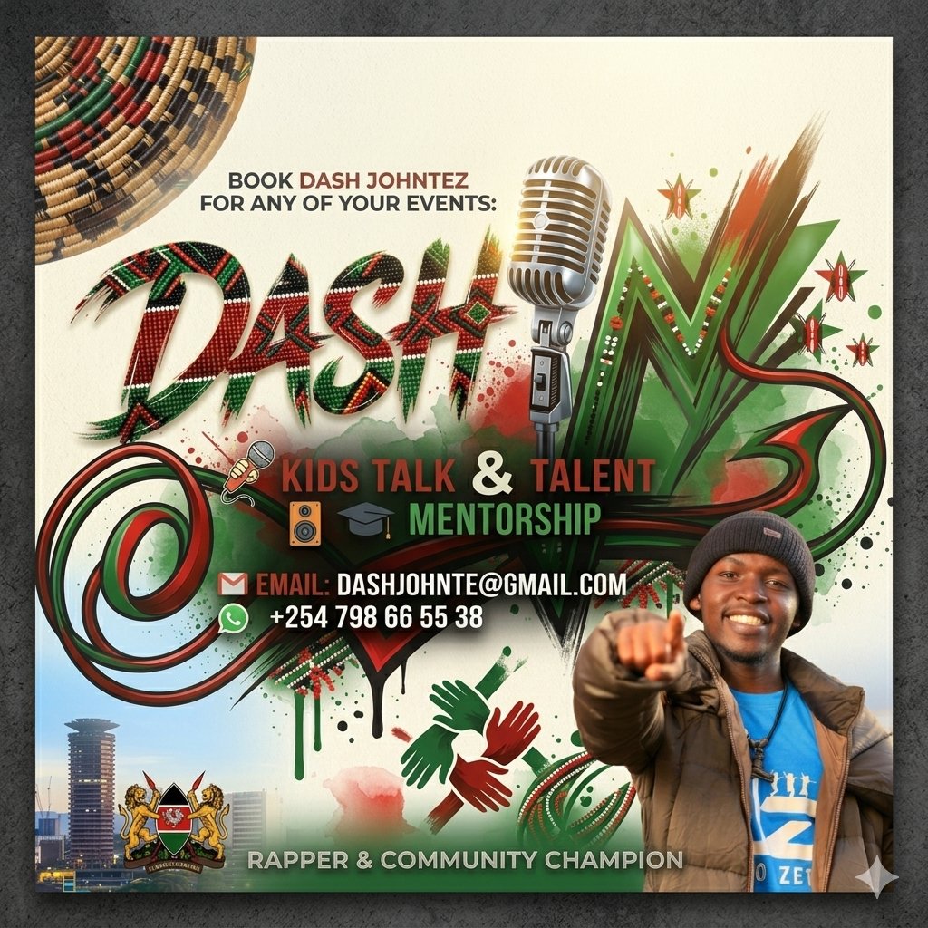 DASHJOHNTEZ's tweet photo. Since 2016 I have identified and supported over 200+ new talents from rap, singing, dance and more through my kids program @NdotoZetuKenya
This year I want to do more, will be doing school visits for talent sporting,naona tuanze May, book or suggest a nearest school

#DashJohntez https://t.co/eY8DVCc7Ma